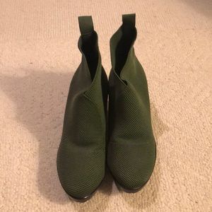 Charleston Shoe Co. “Torino Boot” Green Booties